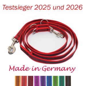 Hundeleine große Hunde 3m verstellbar Anti-Slip Nylon gummiert